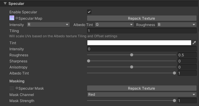 Toon Shader Specular